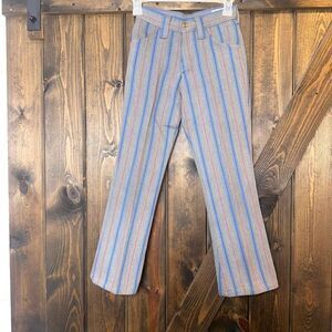 Vintage Farah Stripe Bell Bottom Flare Leg Pants